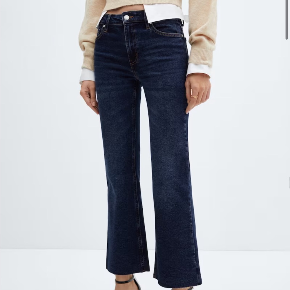 Mango Sienna cropped flare jeans
